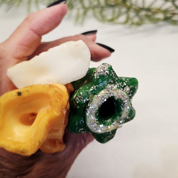 Vintage Christmas Gurley Candles Choir Boys, Snowmen, Glitter Trees & Deer 1950 - Picture 8 of 9